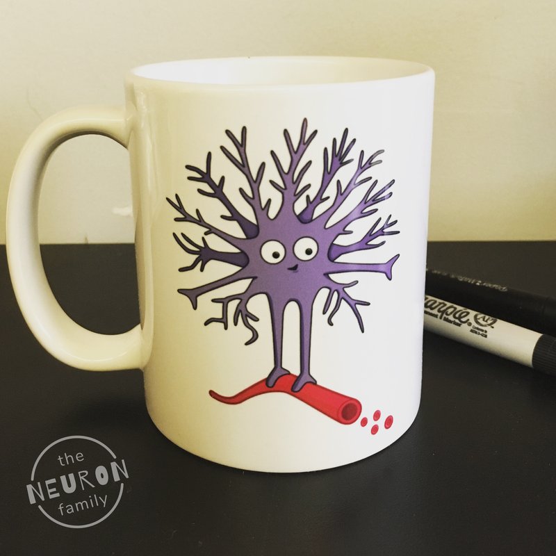 Astrocyte mug with stamp